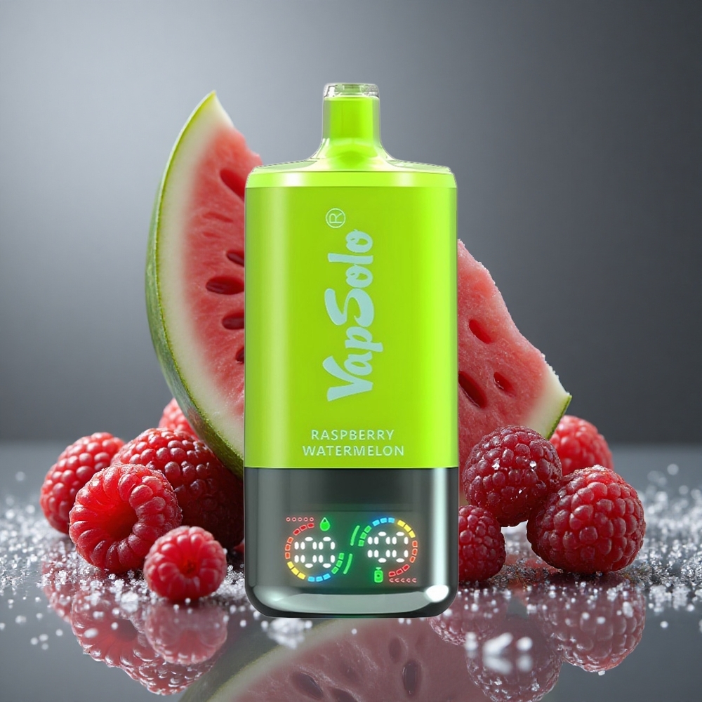 VapSolo Triple 30000パフ ラズベリーウォーターメロン 40ml 20/50mg/ml ニコチン