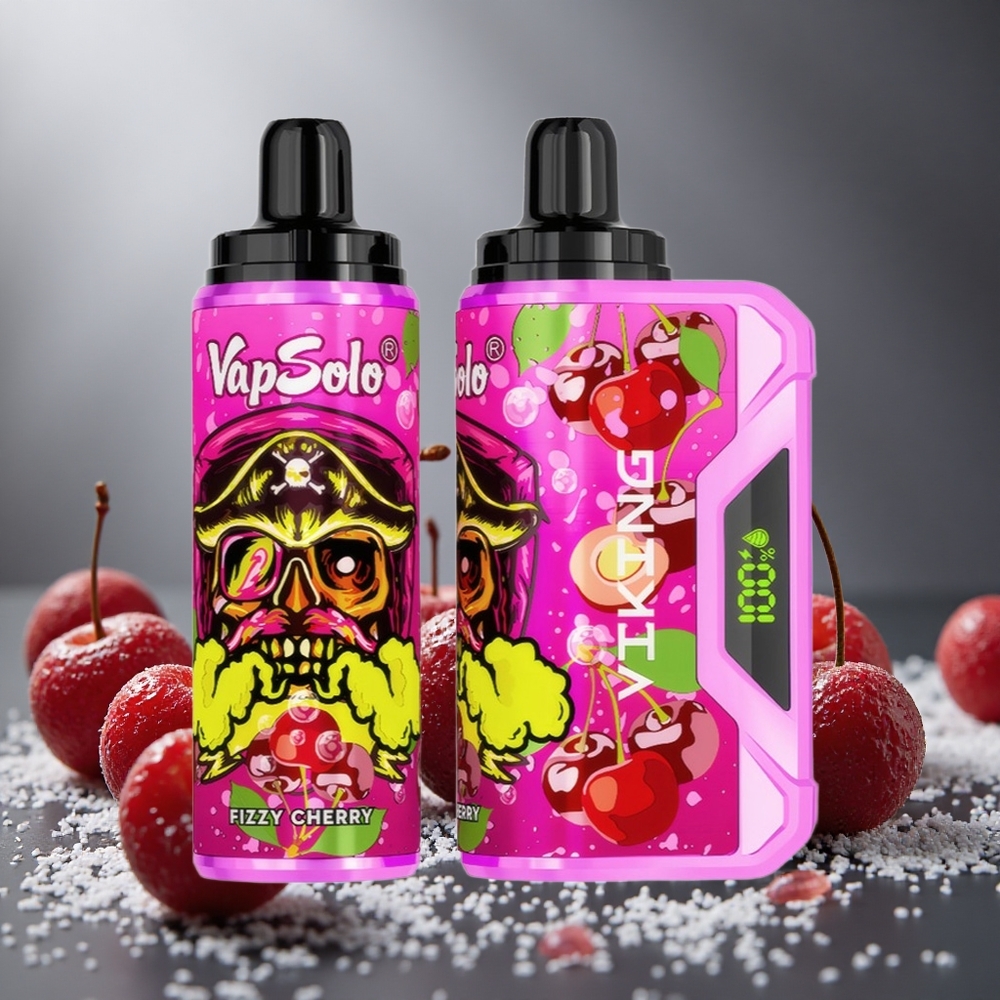 VapSolo VIKING 12000パフ 22ml フイジーチェリー