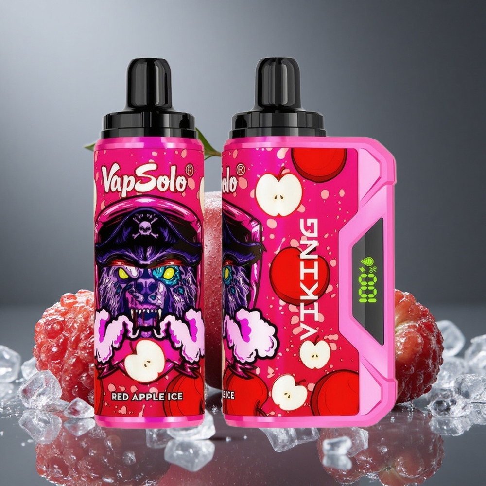 VapSolo VIKING 12000パフ 22ml 赤りんごアイス