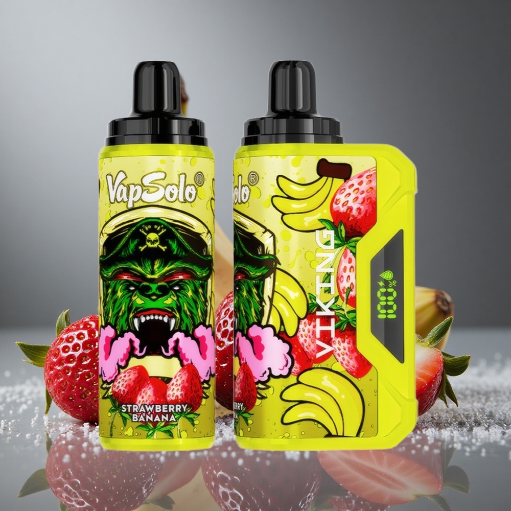VapSolo VIKING 12000パフ いちごバナナ 22ml 20/50mg/ml ニコチン