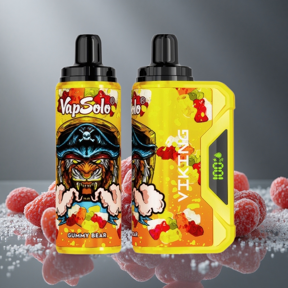 VapSolo VIKING 12000パフ グミベア 22ml 20/50mg/ml ニコチン