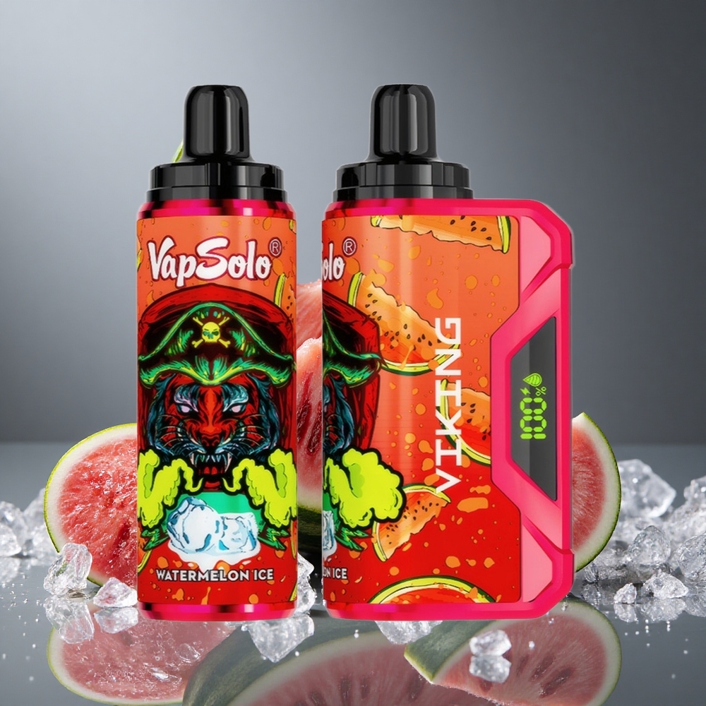 VapSolo VIKING 12000パフ スイカアイス 22ml 20/50mg/ml ニコチン