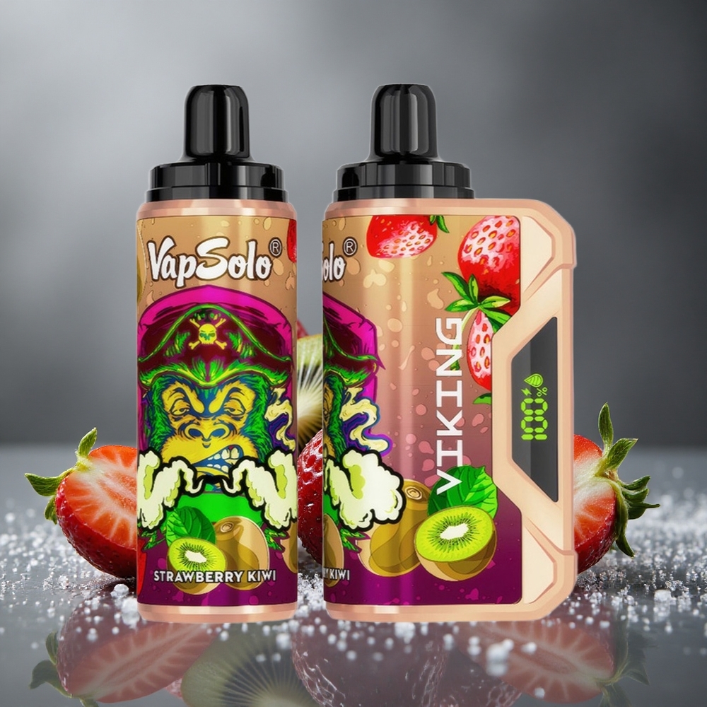 VapSolo VIKING 12000パフ ストロベリーキウイ 22ml 20/50mg/ml ニコチン