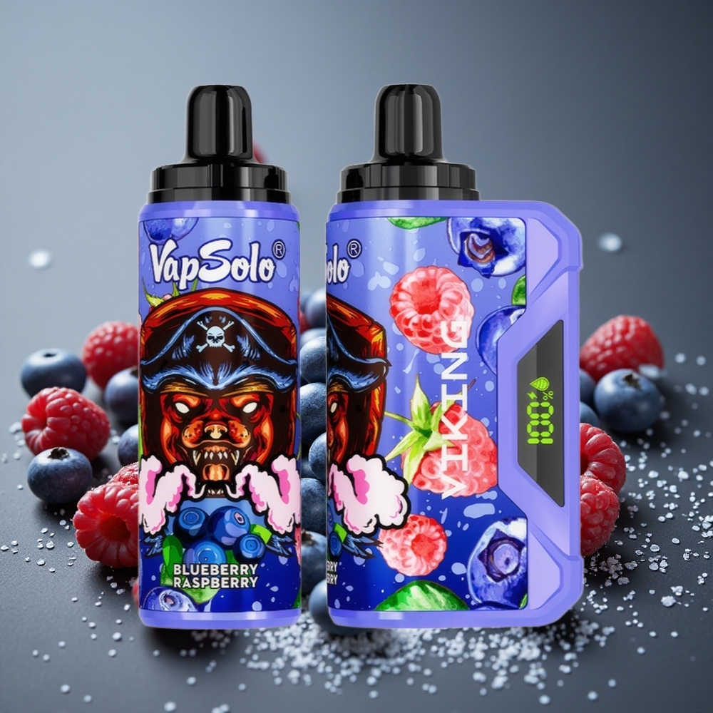 VapSolo VIKING 12000パフ ブルーベリーレーズベリー 22ml タイプ-C