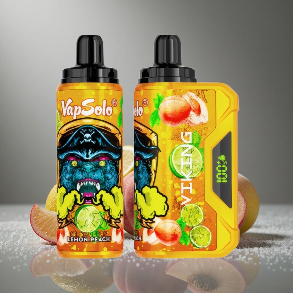 VapSolo VIKING 12000パフ レモンピーチ 22ml 20/50mg/ml ニコチン
