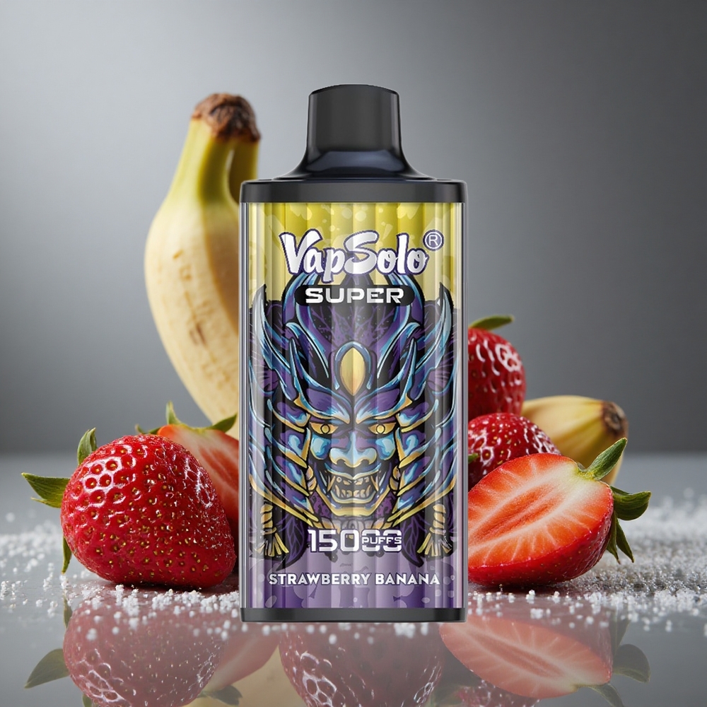 Vapsolo Super 15000パフ ストロベリーバナナ 40ml 850mah