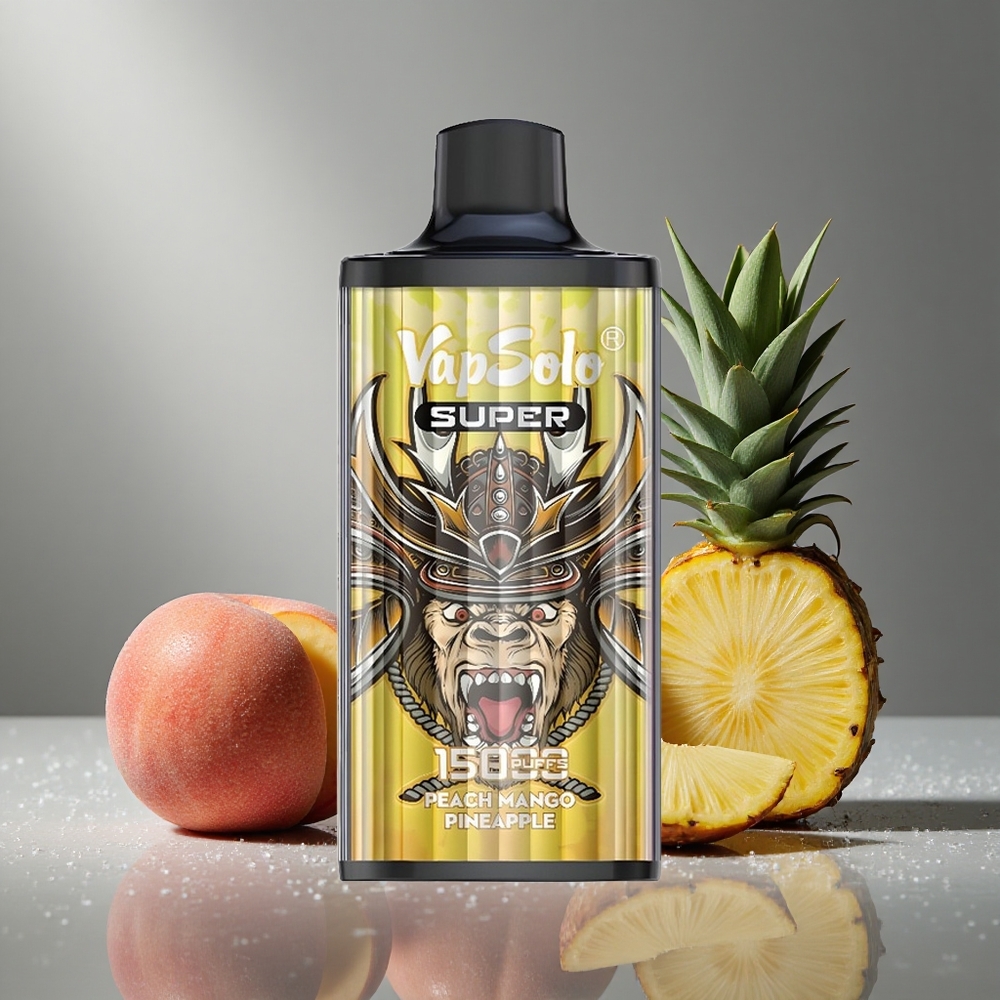 Vapsolo Super 15000パフ ピーチマンゴーパイナップル 40ml 850mAh