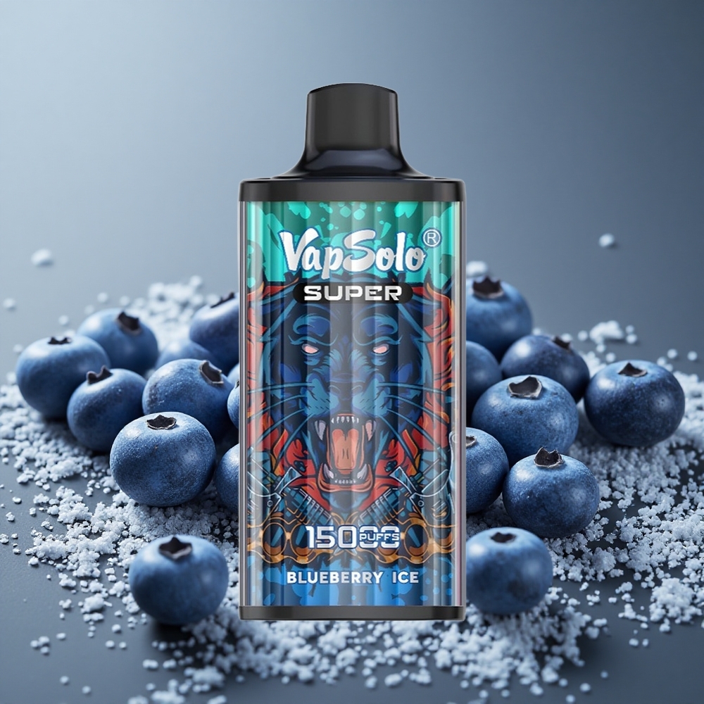 Vapsolo Super 15000パフ ブルーベリーアイス 40ml 850mAh