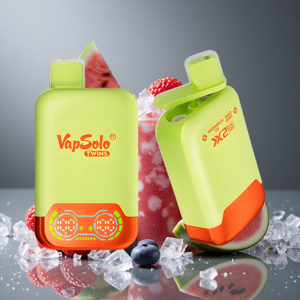 Vapsolo Twins 20000パフ スイカアイス＆ミックスベリー 40ml タイプC充電