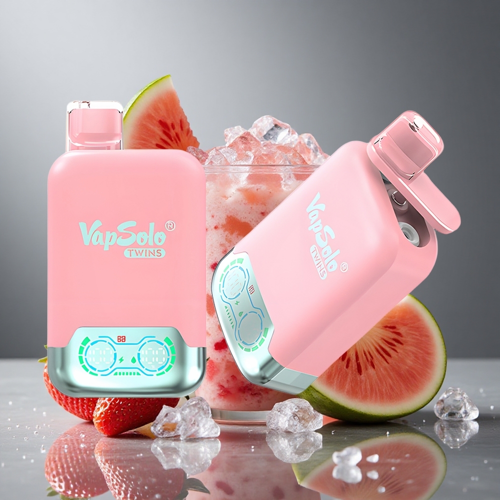 Vapsolo Twins 20000パフ ストロベリーアイス＆マンゴーピーチウォーターメロン 40ml 2タンク