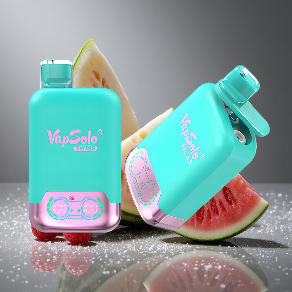 Vapsolo Twins 20000パフ トリプルメロン＆ラズベリーウォーターメロン 40ml 2タンク