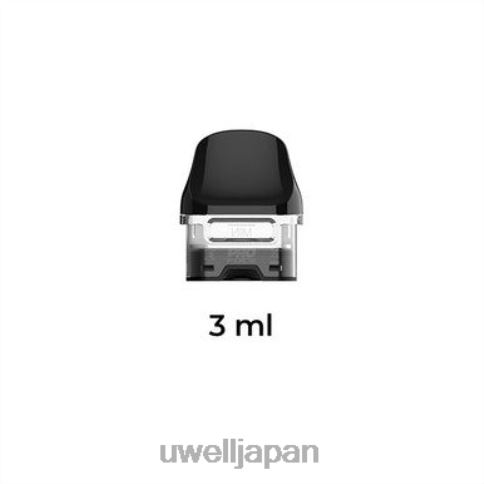 UWELL CROWN D 交換用ポッド | UWELL 電子タバコ 空のカートリッジ (2 パック) J0X2T160