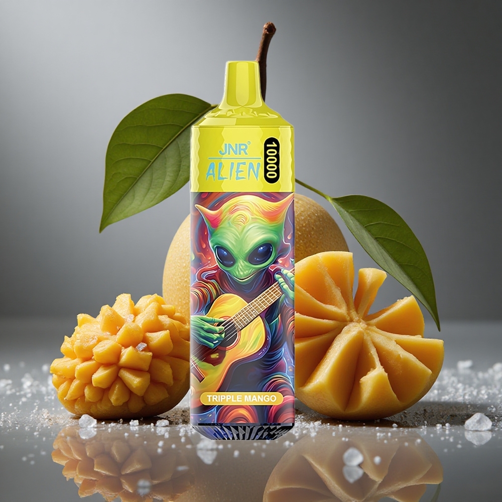 JNR Alien 10000 パフス トリプルマンゴー 850mAh バッテリー 20ml リキッド