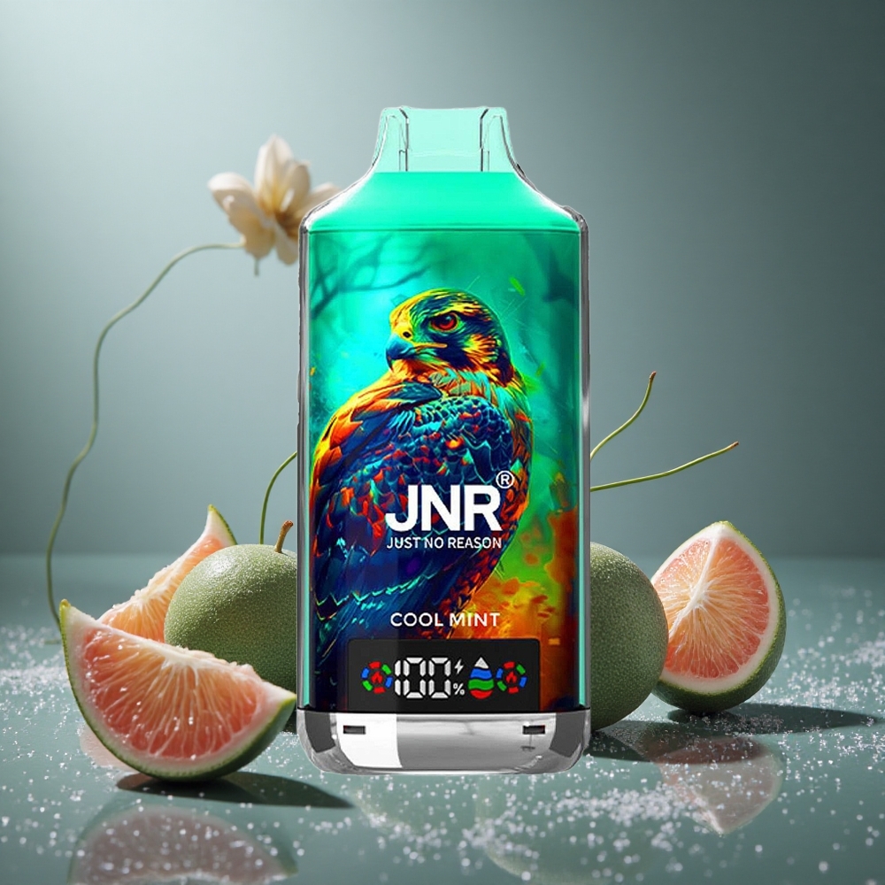 JNR Falcon X 18000パフス 24ml クールミント デュアルメッシュコイル