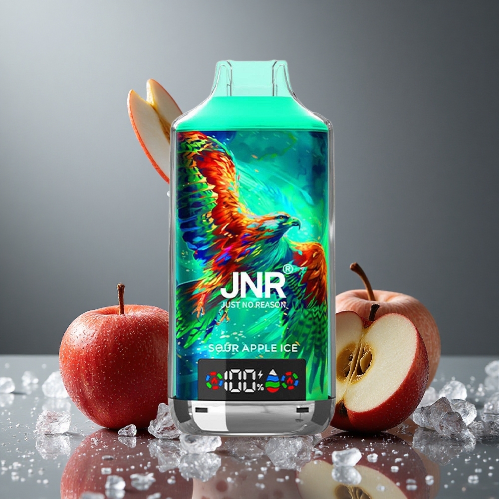 JNR Falcon X 18000パフ デュアルメッシュコイル 24ml サワーアップルアイス