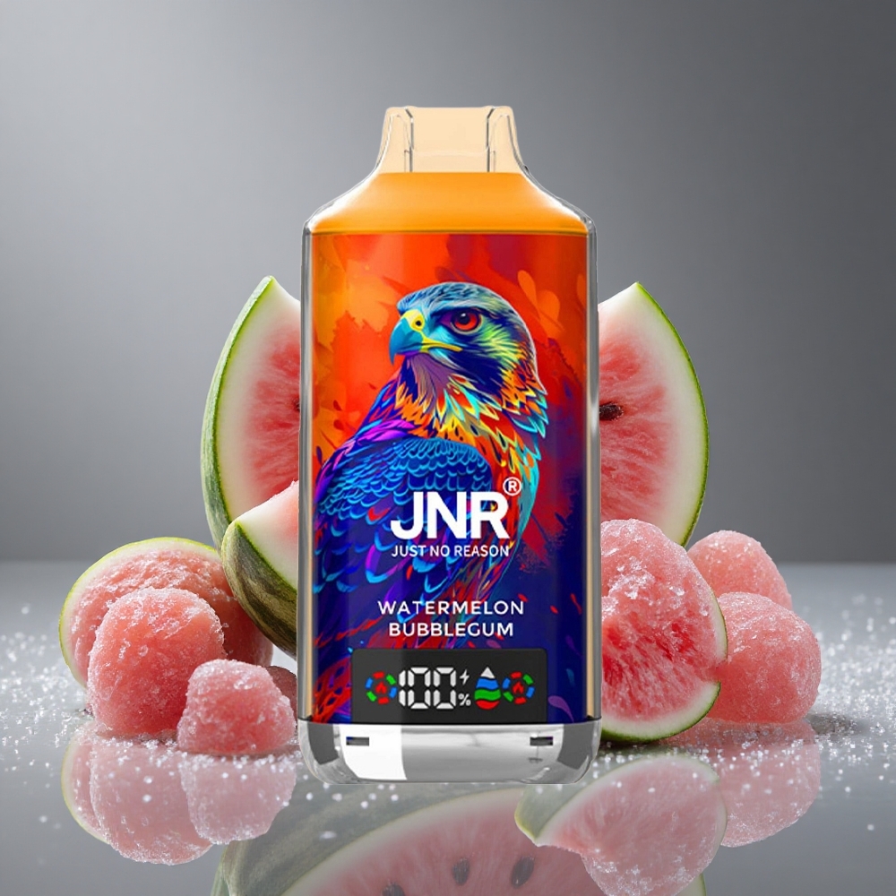 JNR Falcon X 18000パフス デュアルメッシュコイル 24ml スイカバブルガム