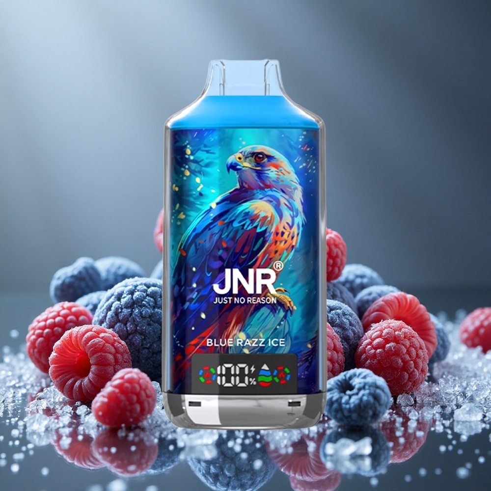 JNR Falcon X 18000パフ ブルーレズアイス 750mAh&24ml デュアルメッシュコイル